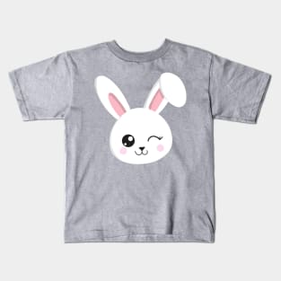 Cute Bunny, Little Bunny, White Bunny, Wink Kids T-Shirt
